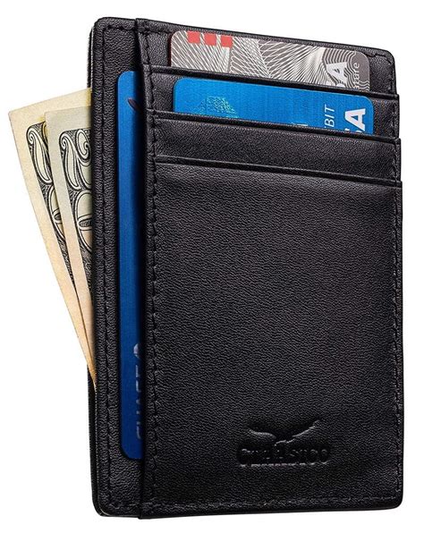 best slim rfid card holder|rfid genuine leather card holder.